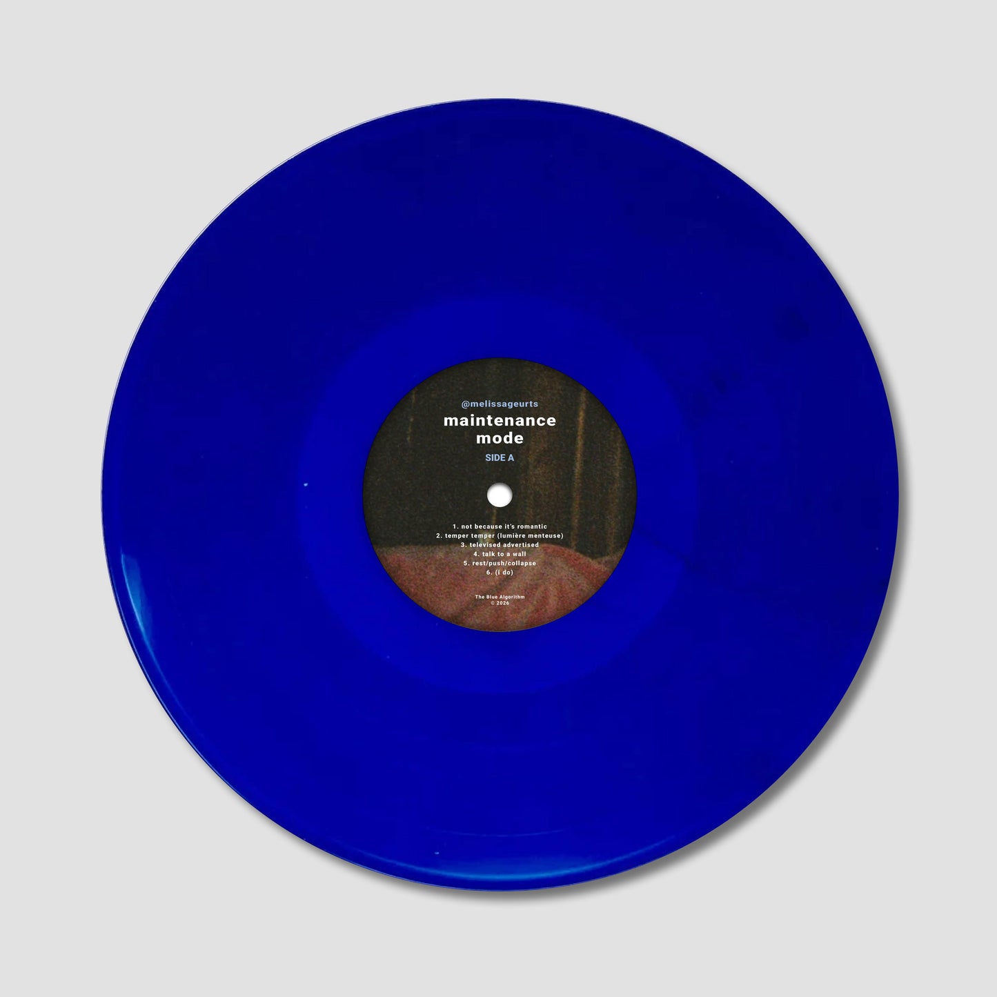 Signed Limited Edition Cobalt Blue Vinyl - maintenance mode
