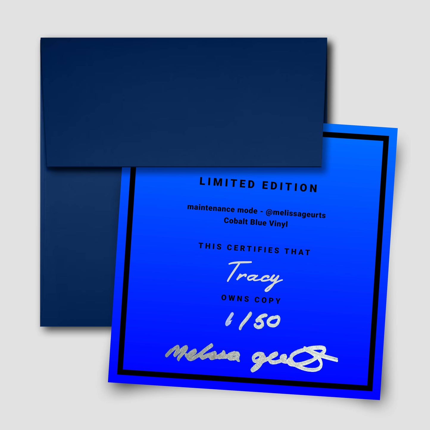 Signed Limited Edition Cobalt Blue Vinyl - maintenance mode