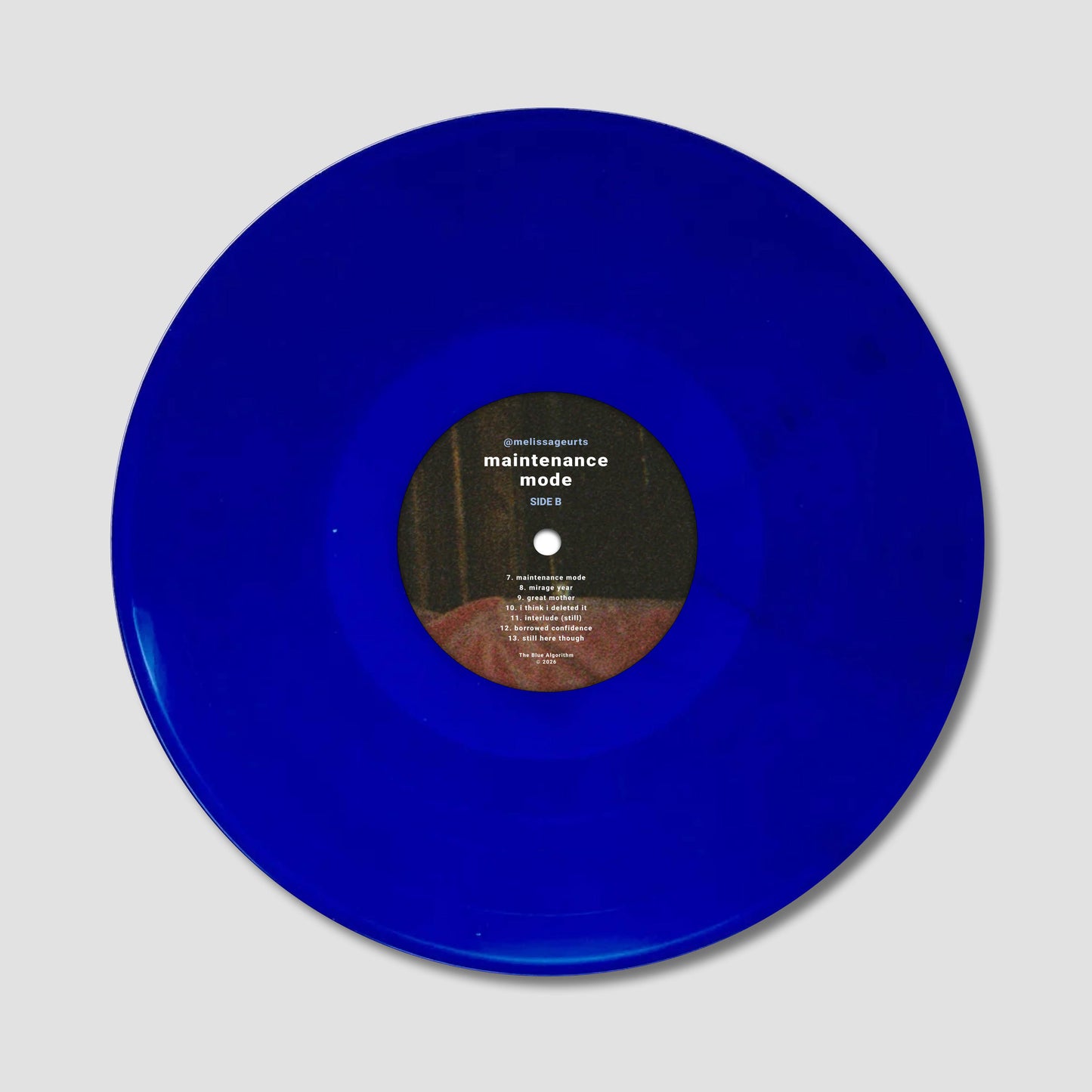 Signed Limited Edition Cobalt Blue Vinyl - maintenance mode